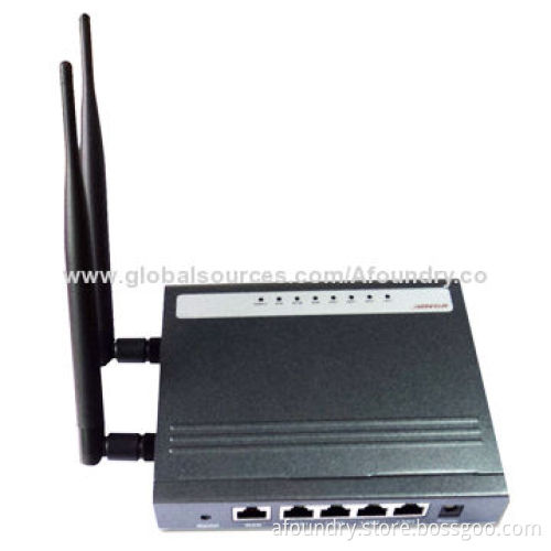 300Mbps High-power Indoor Iron Casing Desktop Router with Multiple SSID Up to 4